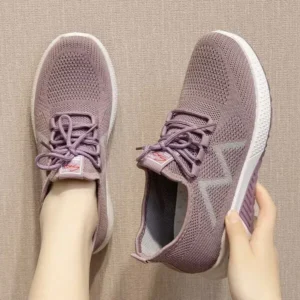 Juneris Women Fashion Breathable Fly Knit Sneakers