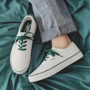 Juneris Fashion Solid Color Breathable Canvas Shoes