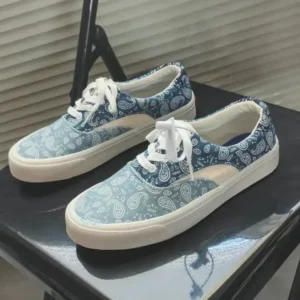 Juneris Vintage Breathable Printed Canvas Shoes