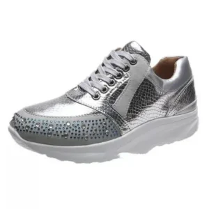 Juneris Women Fashion Rhinestones Sneakers