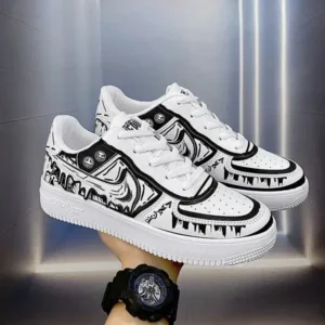 Juneris Men Fashion Graffiti Breathable Sneakers