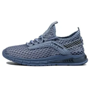 Juneris Men Casual Breathable Hollow Mesh Soft Sole Sports Shoes