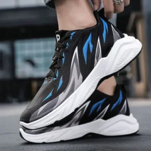 Juneris Men Fashion Color Matching Breathable Running Sneakers