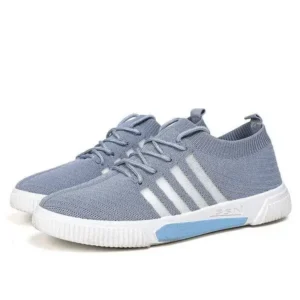 Juneris Men'S Fashion Stripe Lightweight Breathable Low Top Sneakers