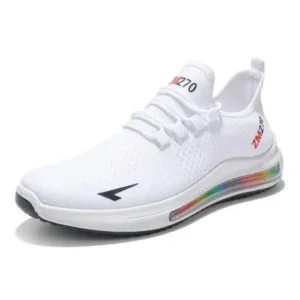 Juneris Men'S Casual Rainbow Bottom Air Cushion Running Sneakers