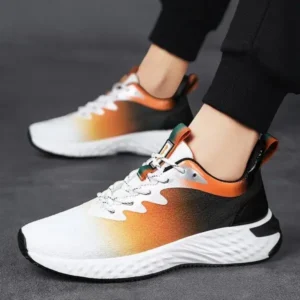 Juneris Men'S Fashion Breathable Mesh Color Block Sneakers