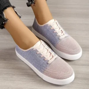 Juneris Summer Women Fashion Casual Fly-Woven Mesh Breathable Sneakers