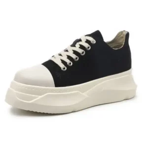 Juneris Women Casual Breathable Low Top Canvas Platform Shoes