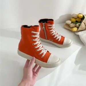 Juneris Orange Up Platform High Top Casual Shoes